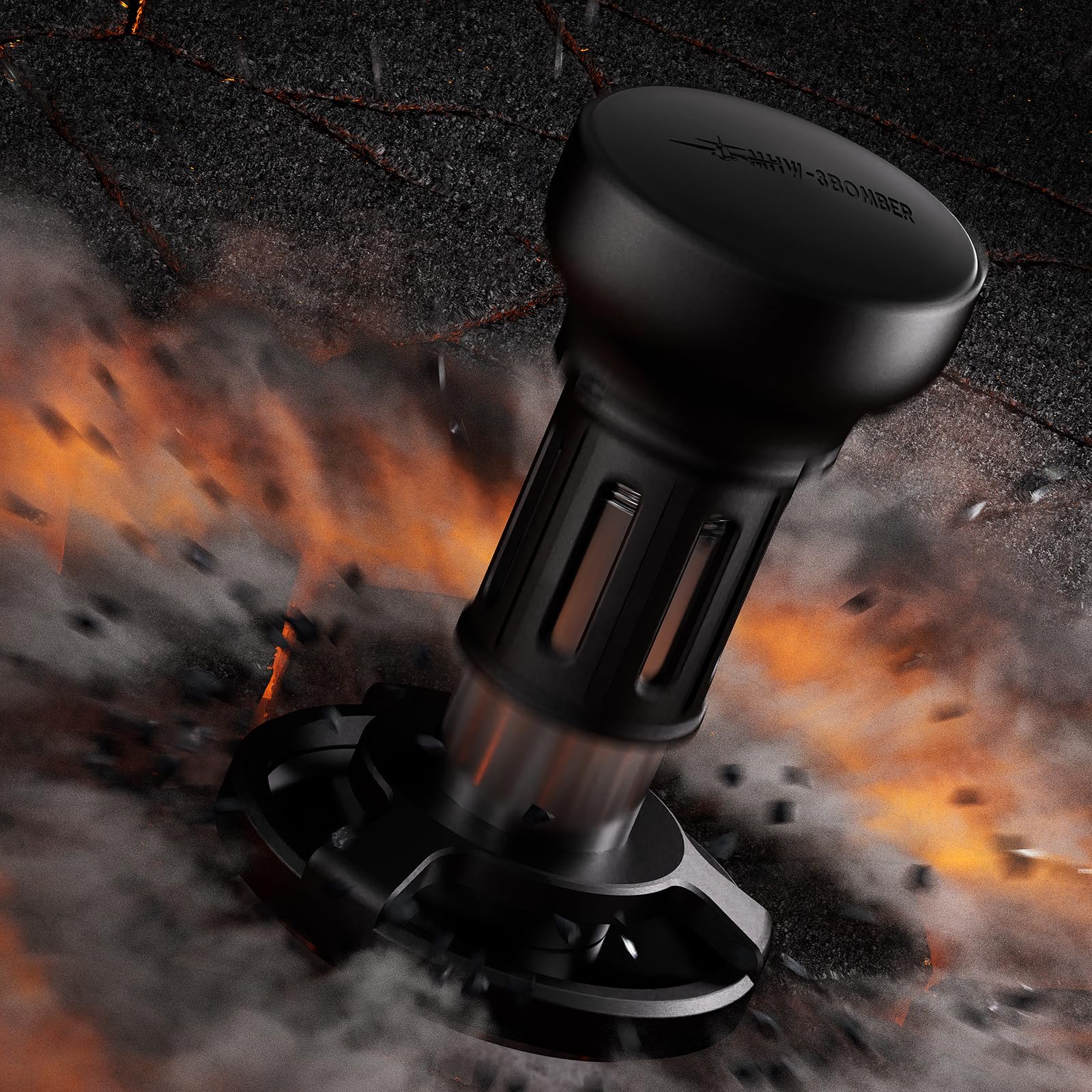 MHW-3BOMBER Espresso Tamper, 54mm-Spring-Loaded Coffee Tamper with Sound Feedback, Barista 54mm Tamper for Breville, Tamper for Espresso Machine,Thread Base YU Series, T6147-OS