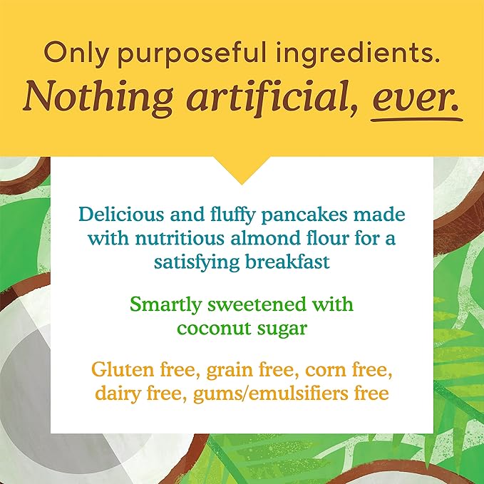 Simple Mills Almond Flour Pancake & Waffle Mix, Original - Gluten Free, Plant Based, Paleo Friendly, Breakfast 10.7 Ounce (Pack of 6)