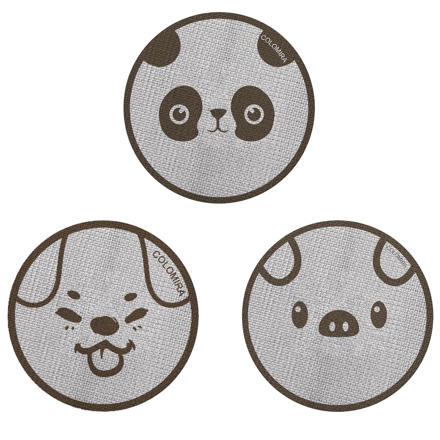 ColoMira 51mm Espresso Puck Screen 3 PCS Set(Cute Animal)