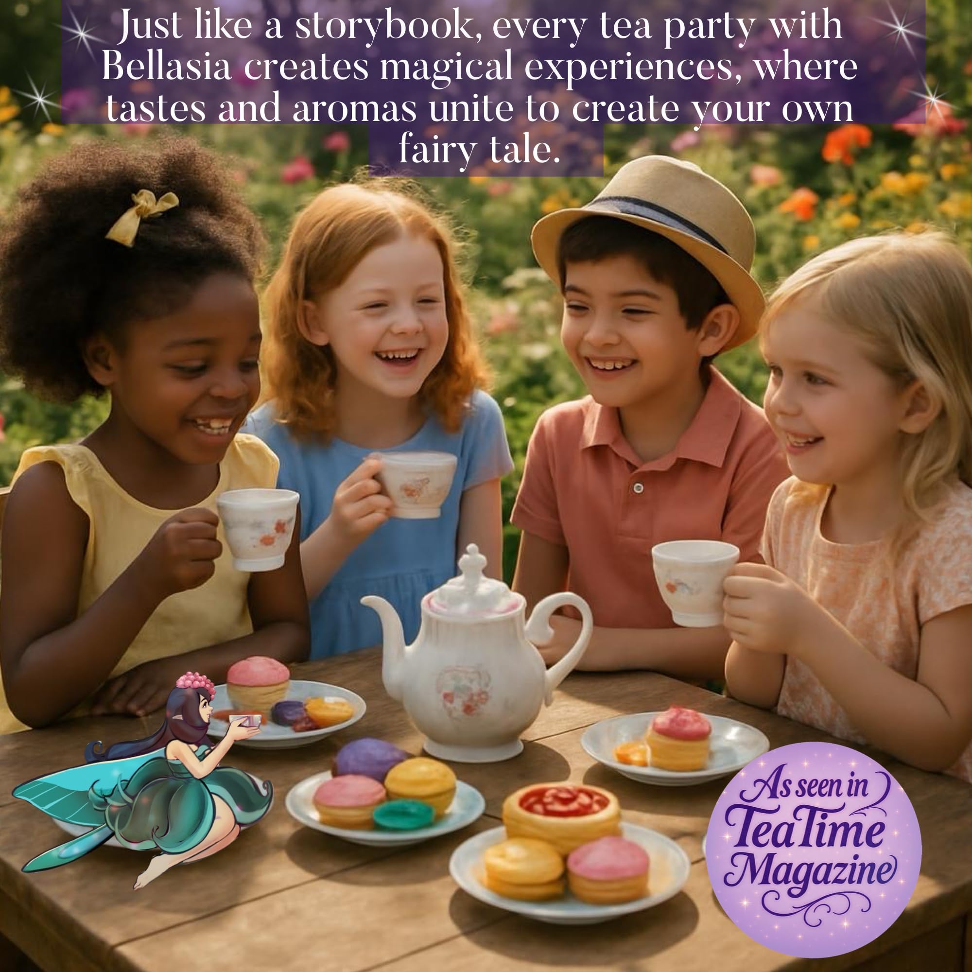 Bellasia Tea Berry Bliss for Kids Using Real Fruit Pieces - Caffeine Free Herbal Tea Blend with Real Ingredients & Balanced Flavor- Add Loose Leaf Tea to Your Child’s Routine for A Fun & Tasty Drink