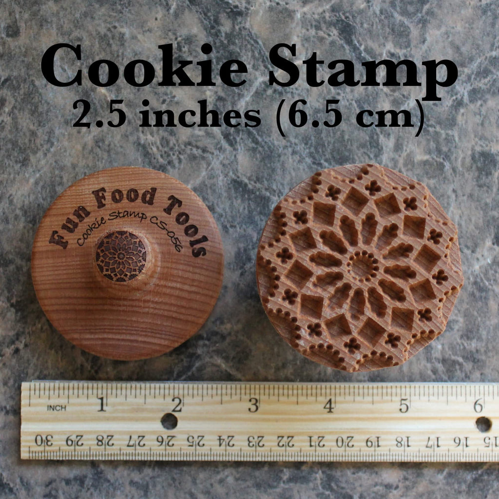 Fun Food Tools, Wood Cookie Stamp, 2.5 Inch (Chartres Cathedral CS-056)
