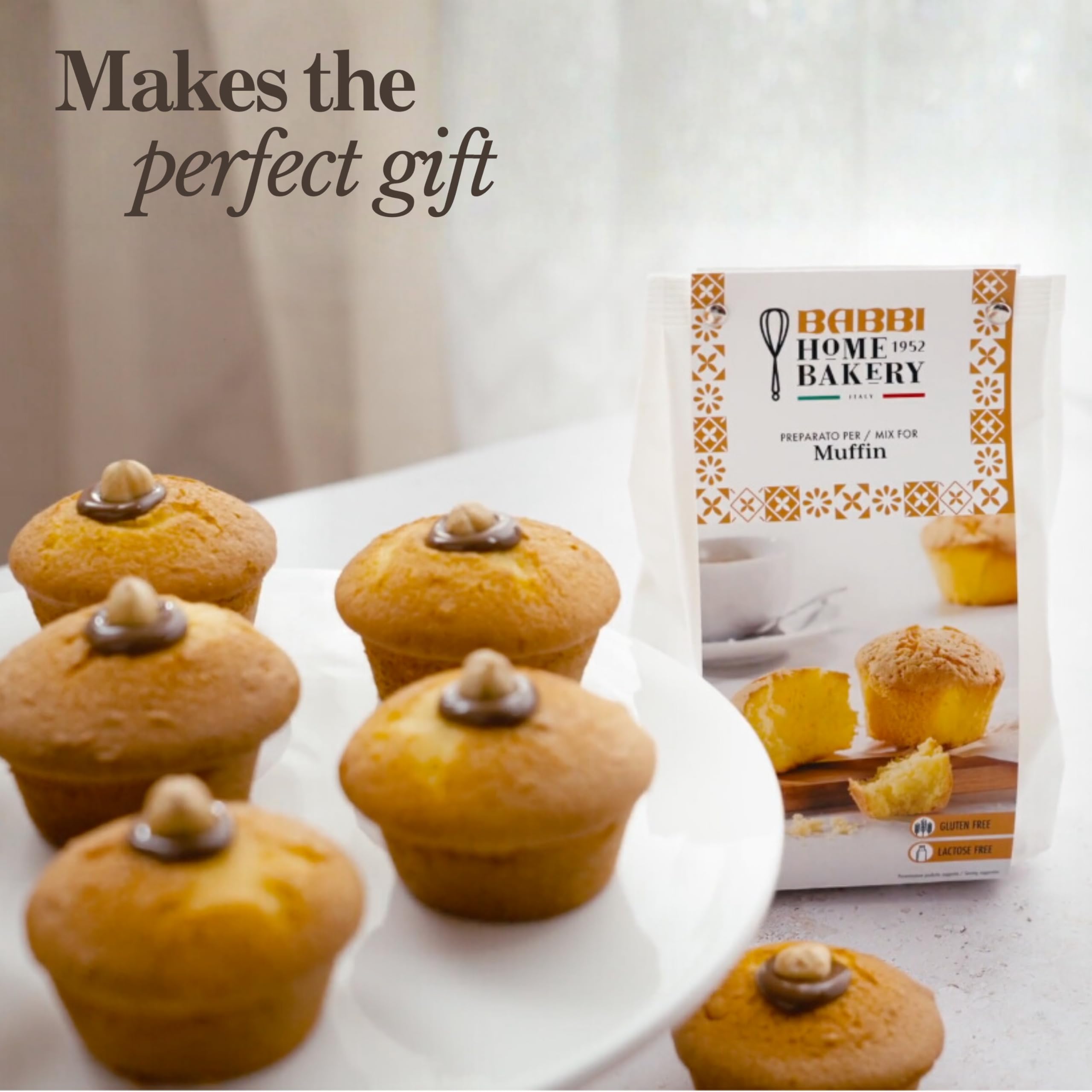 Babbi Home Bakery, Muffin and Bread Baking Mix, 14.11 Oz (400g)