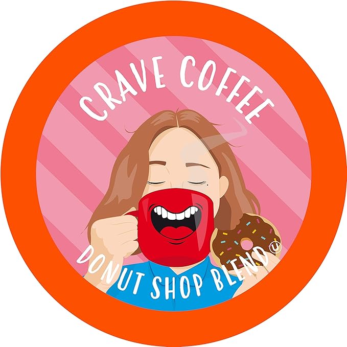 Crave Beverages Flavored Coffee Pods Sampler, Compatible with 2.0 K-Cup Brewers, Assorted Variety Pack
