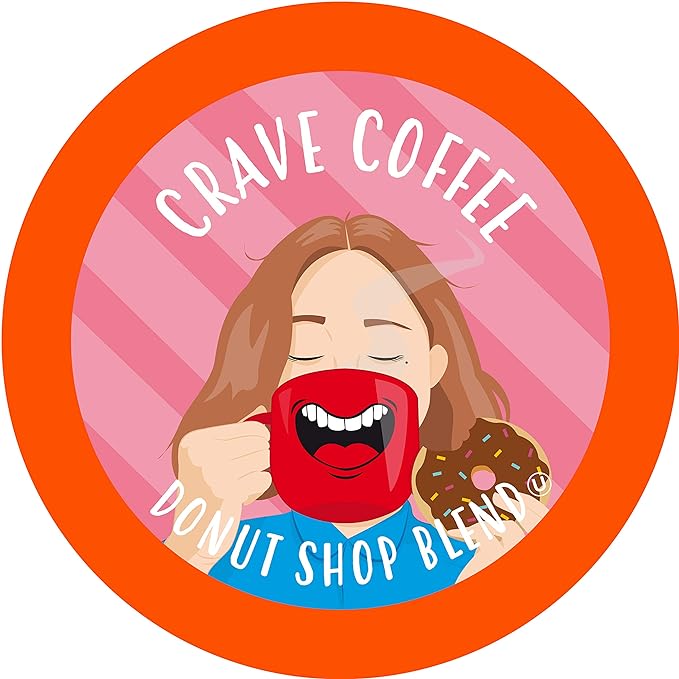 Crave Beverages Flavored Coffee Pods Sampler, Compatible with 2.0 K-Cup Brewers, Assorted Variety Pack