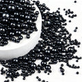 Edible Black Pearl Sprinkles for Cake Decorating, Black Pearl Sugar Sprinkles, 150g/5.29oz, Baking Cake Decorations, Food Grade Toppers, Cupcakes, Cookies, Birthday, Wedding Party Holiday Supplies