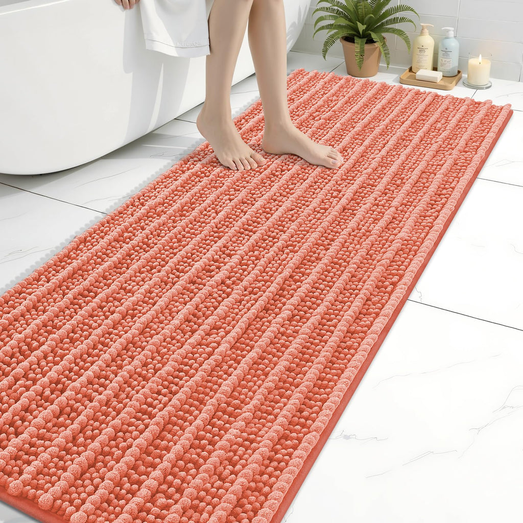 Arotive Bathroom Rugs Mat 70x24, Soft Absorbent Chenille Shaggy Bath Mat