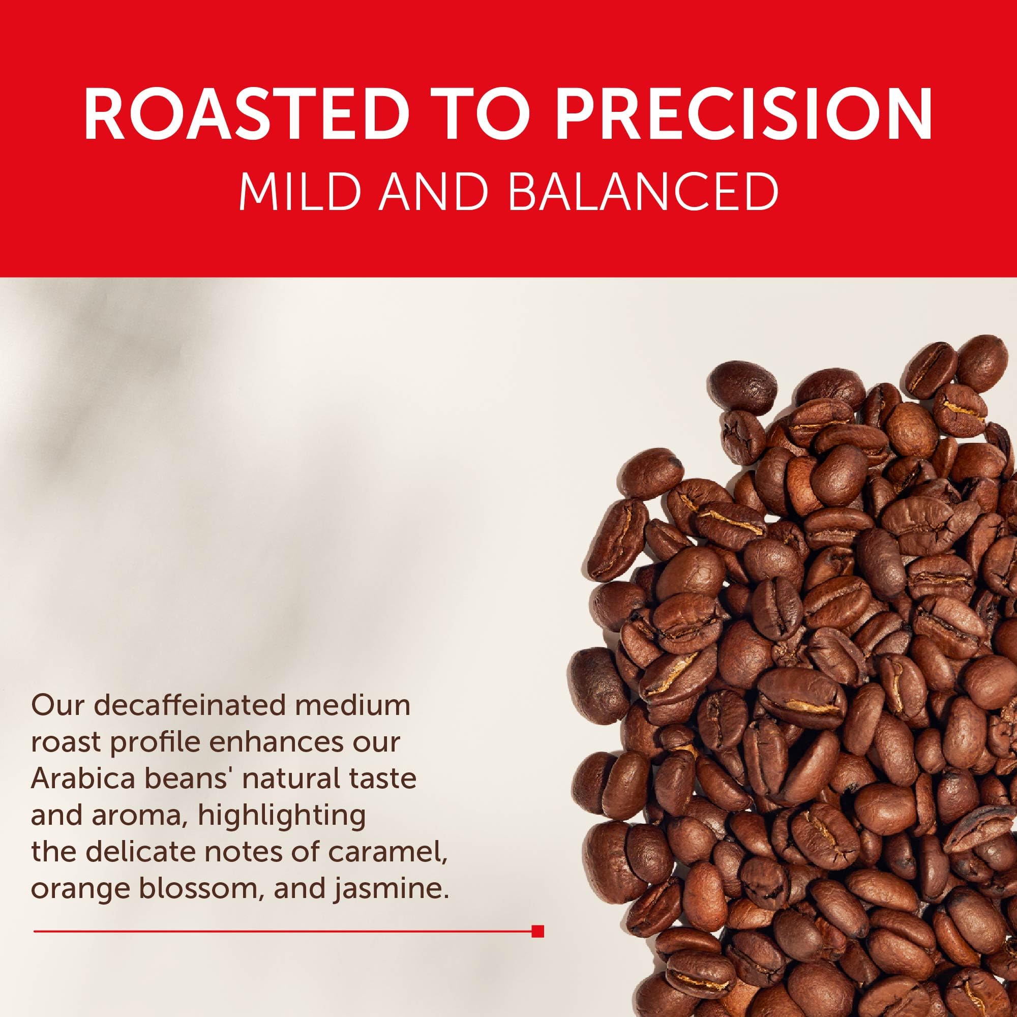 illy Decaf Whole Bean Coffee, Classico Medium Roast, 8.8oz, 6 Pack
