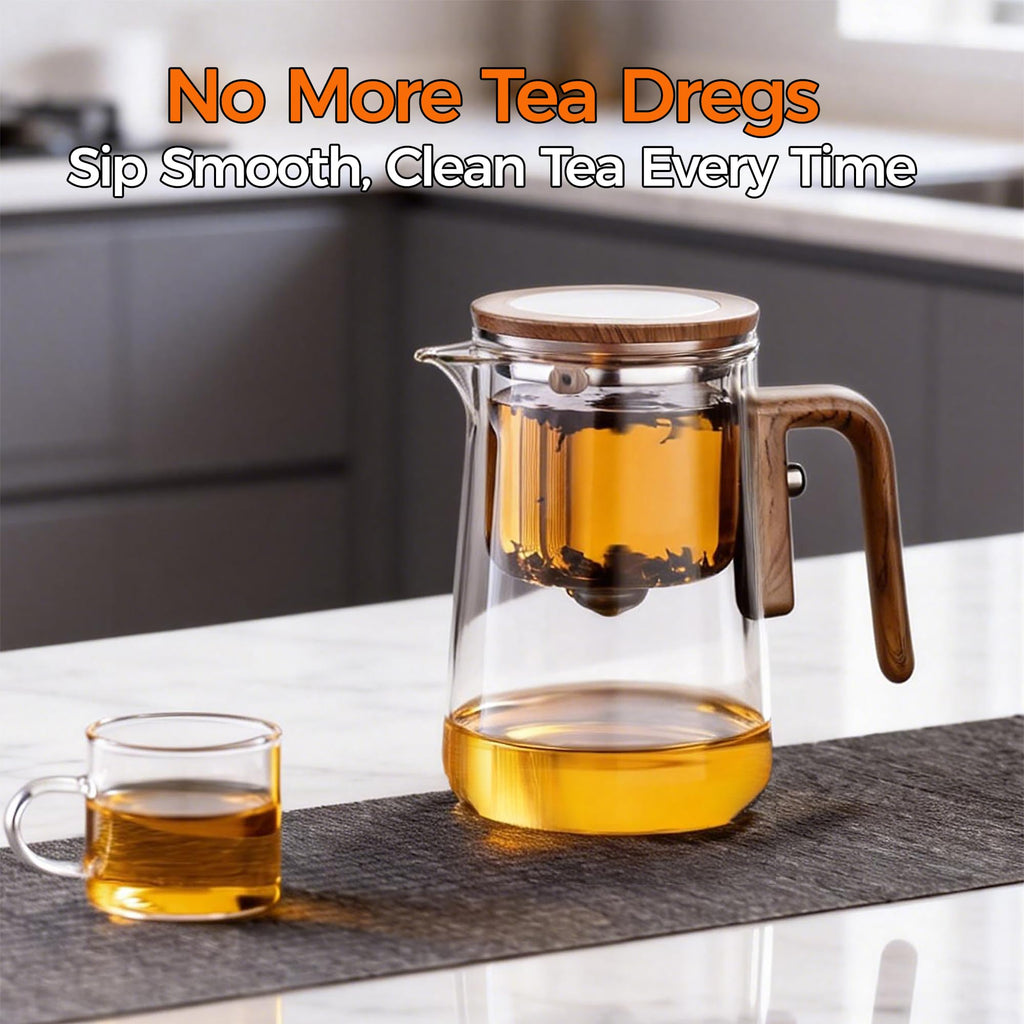 DRNKNSTX Enchanted Tea Pot with Tea Infuser, Loose Leaf Tea Steeper, 27 oz