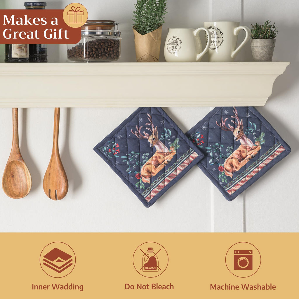 Maison d' Hermine Pot Holders 100% Cotton Potholders (8" x 8", Pack of 1)