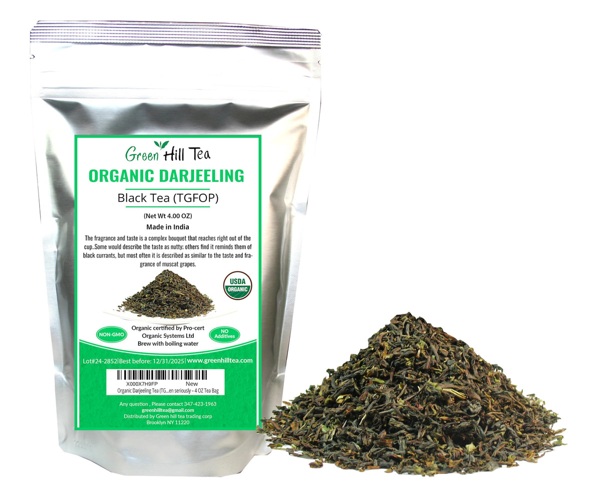 GreenhillTea Aged puerh tea Yunnan Pu-erh – Fermented Loose Leaf Tea, Smooth & Earthy Flavor, Pu-erh tea is an excellent, nutrient-rich choice for brewing kombucha, NO GMO, NO Additives, 100% natural 4 oz