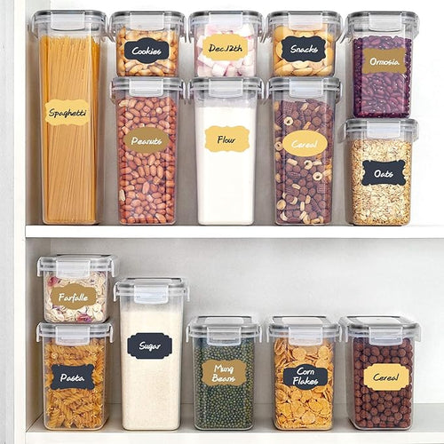 108pcs Colored Chalkboard Sticker Labels for Jars,Waterproof Removable Write-on Labels for Organizing Your Food Containers Mason Jars Spice Bottles Cannings Canisters Storage Bins,2 Markers Included