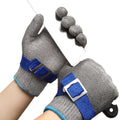 Schwer ANSI A9 Cut Resistant Glove, Food Grade Stainless Steel wire Mesh Metal Gloves, Knife Cutting Gloves for kitchen Mandoline Slicing Butcher Meat Cutting Oyster Shucking Fish Fillet（M, 50 Pairs）