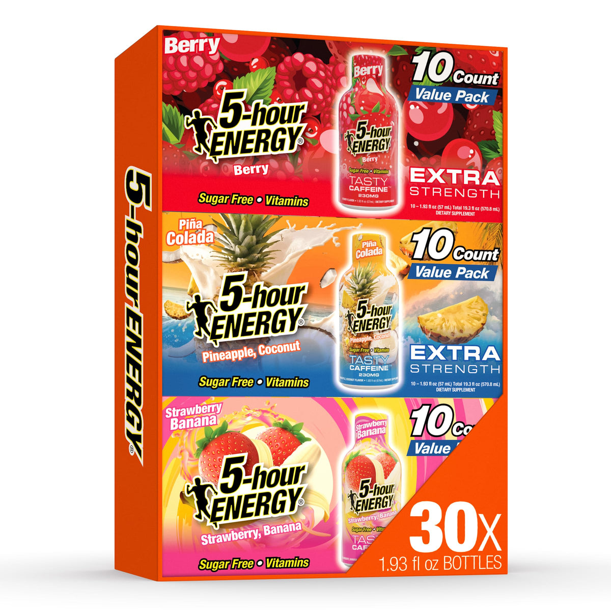 5-hour ENERGY VARIETY PACK, 30 Count, 1.93 Fl Oz Extra Strength Energy Shot