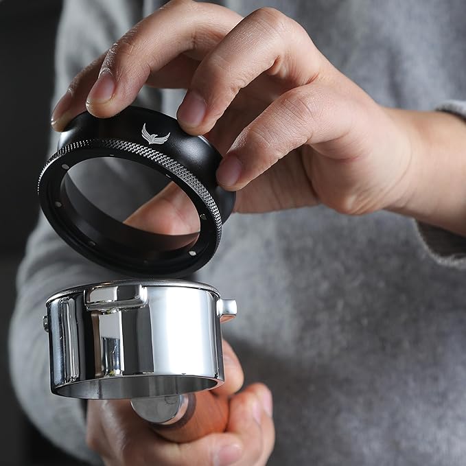 58mm Tamper Kit Includes Espresso Distributor, Calibrated Coffee Tamper, Magnetic Portafilter Funnel, WDT Tool and 2pcs Puck Screen Set Premium Espresso Accessory Kit