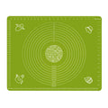 Silicone Baking Mat for Pastry Rolling Dough with Measurements, 25.6 x 17.7 BPA Free Non stick and Non Slip Green Table Sheet Baking Supplies for Bake Pizza Cake