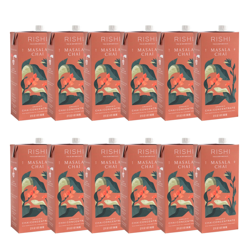 Rishi Tea Masala Chai Latte, Organic Black Tea Concentrate, 384 Fl Oz