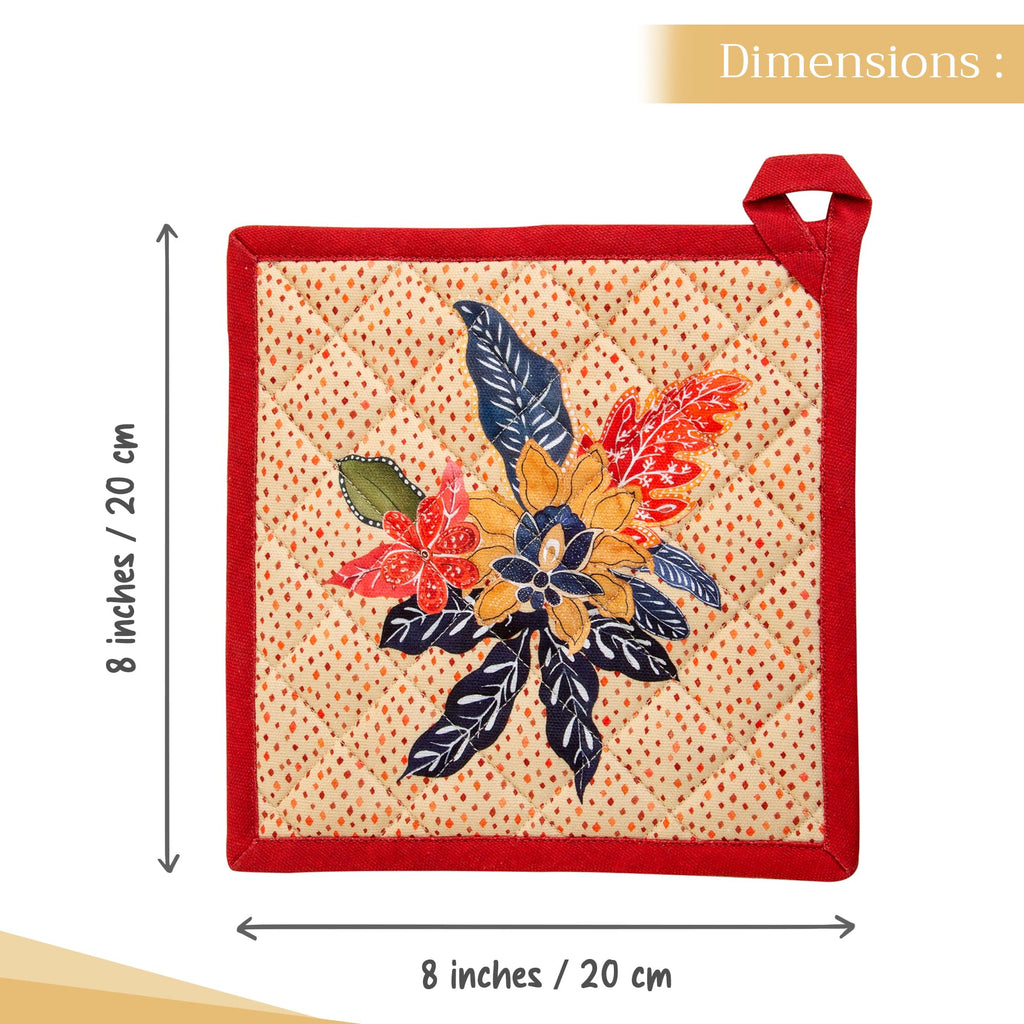 Maison d' Hermine Pot Holders 100% Cotton Potholders (8" x 8", Pack of 2)