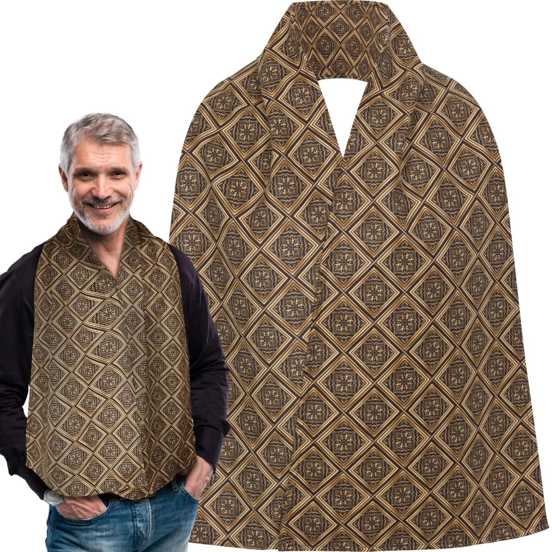 Adult Bib Scarf - Dignified Alternative to Bibs | Washable and Reusable Clothing Protectors for Eating