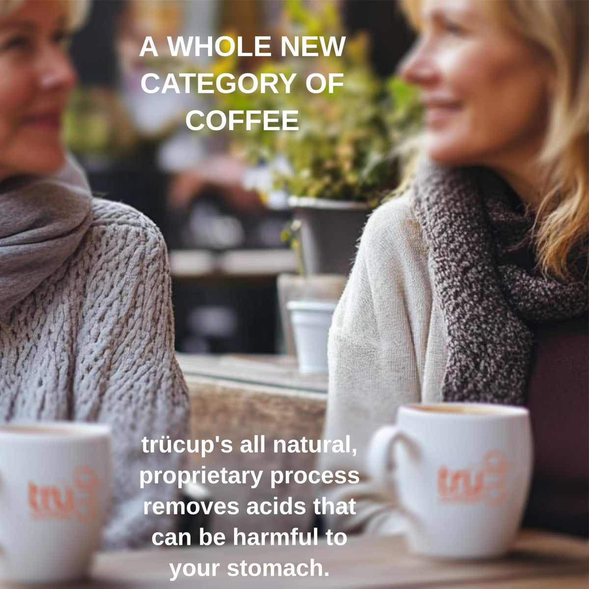 trücup Low Acid Coffee, Ground Coffee Medium Roast - Drip Grind 2 LB, Natural Water&Steam Process 60% Less Acid, Smooth Flavor, Stomach-Friendly Rich in Antioxidants