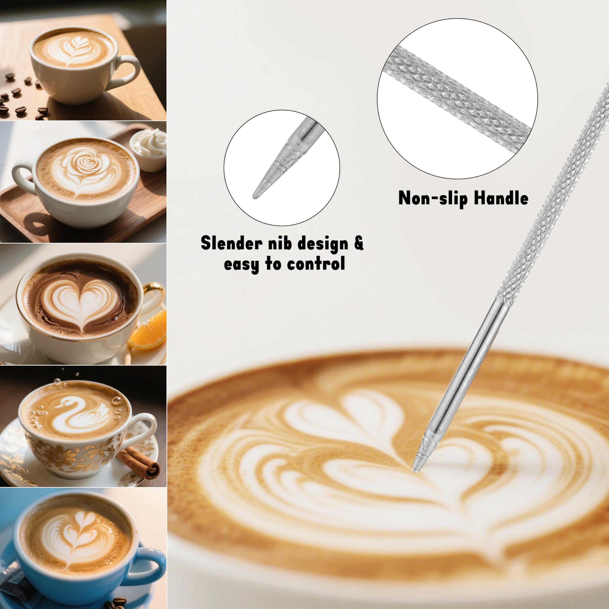MiShoo™ Milk Frothing Pitcher 20oz – 304 Stainless Steel Milk Frother Cup for Espresso, Latte & Cappuccino – Mixing Pitcher with Spouse Rustproof, Precise Pour Spout, Easy-Clean Espresso Accessories