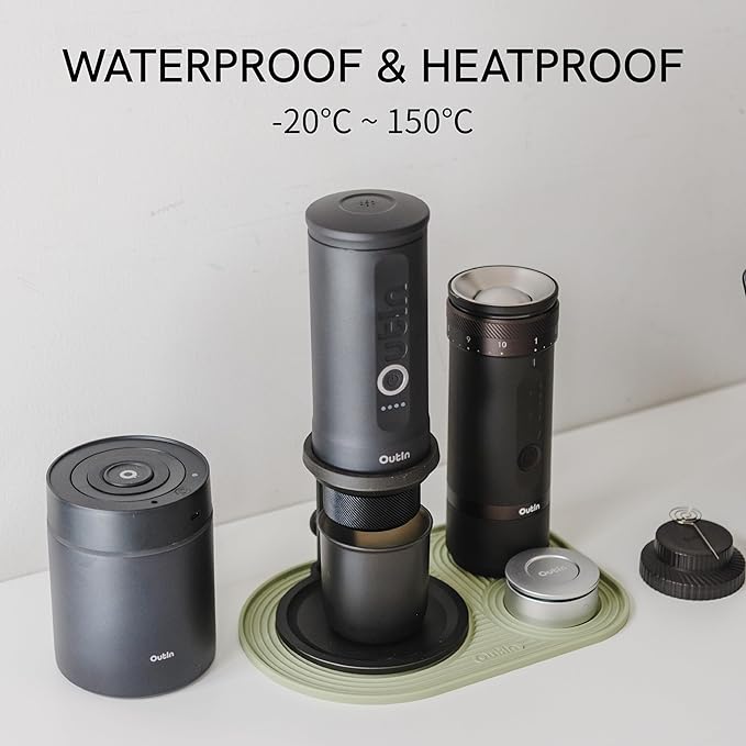 OutIn Silicone Coffee Mat, Foldable & Waterproof