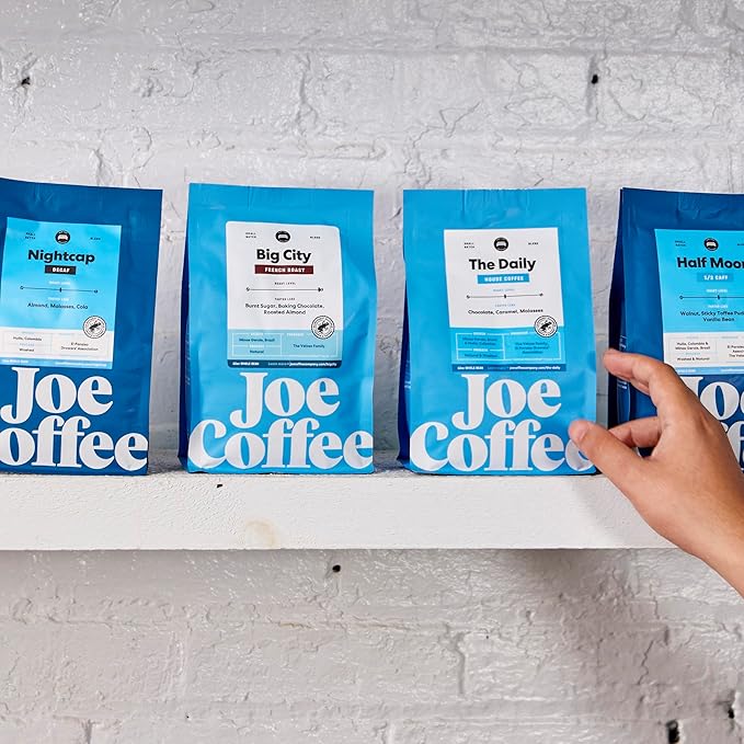 Joe Coffee Company - Nightcap Decaffeinated Ground Specialty Coffee, 6 oz Bag | NYC Roaster, Rainforest Alliance Certified, Kosher, Climate-Friendly