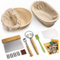 Rorecay Sourdough Starter Kit with Banneton Bread Proofing Baskets