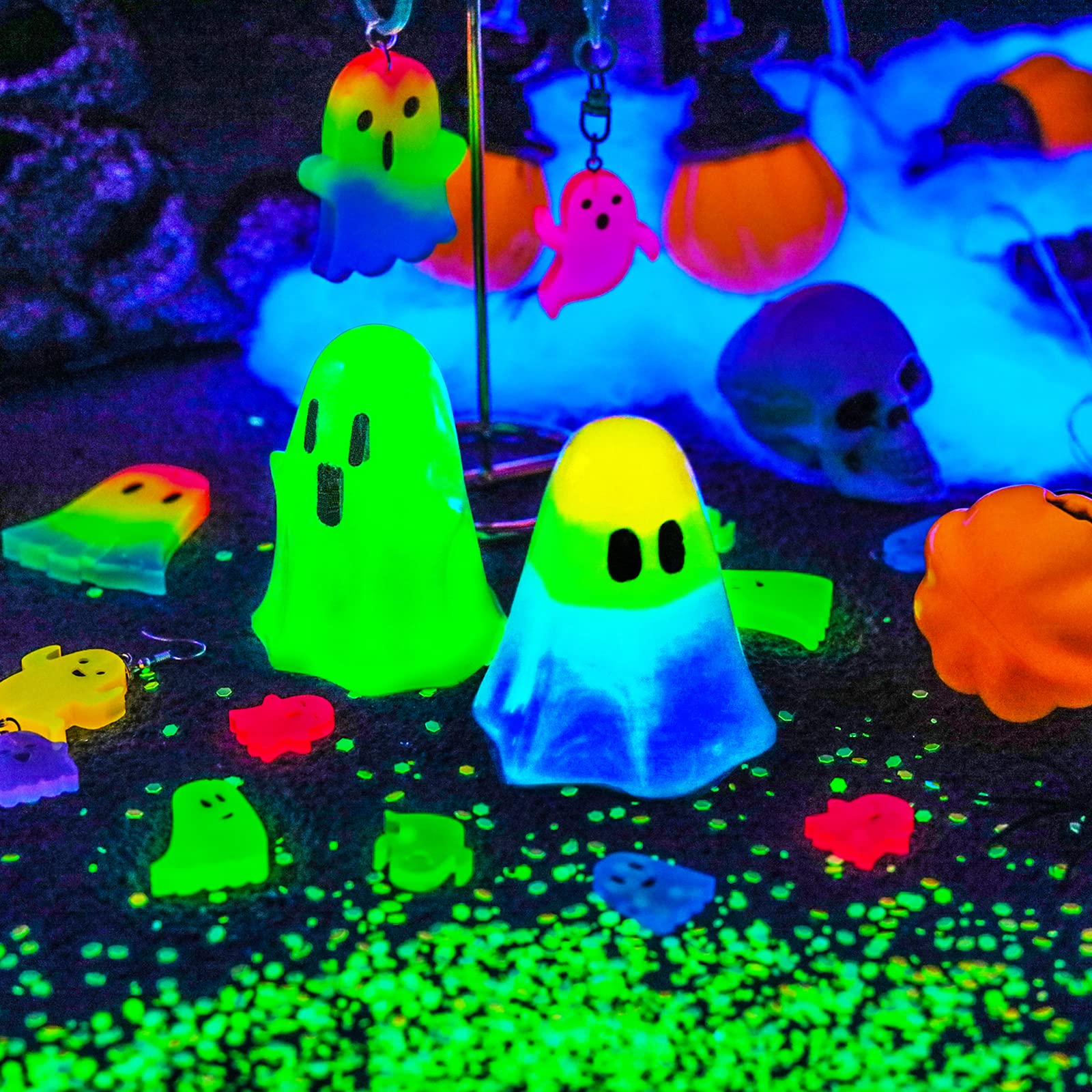 LET'S RESIN Ghost Shape Resin Earring Molds, Silicone Molds for Epoxy Resin