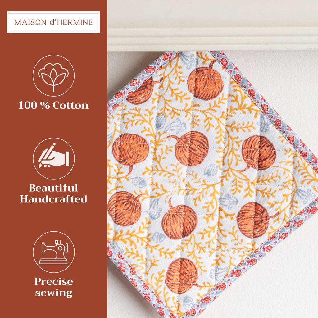 Maison d' Hermine Pot Holders 100% Cotton Potholders (8" x 8", Pack of 1)