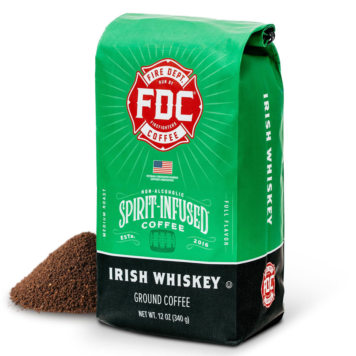 Fire Department Coffee Dark Roast Whole Bean Coffee - 12 oz