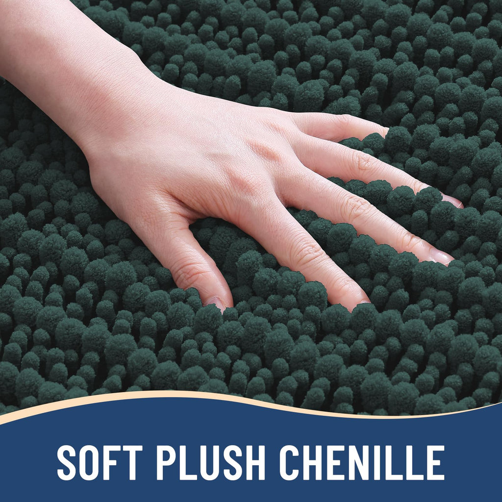 Arotive Bathroom Rugs Mat 54x24, Soft Absorbent Chenille Shaggy Bath Mat