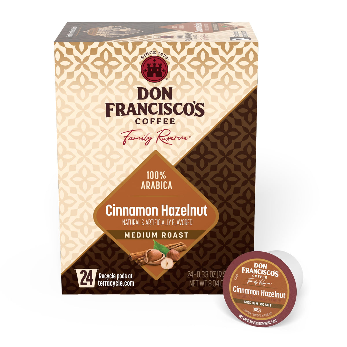 Don Francisco's Blueberry Single Serve Coffee Pods, Medium Roast, 24ct