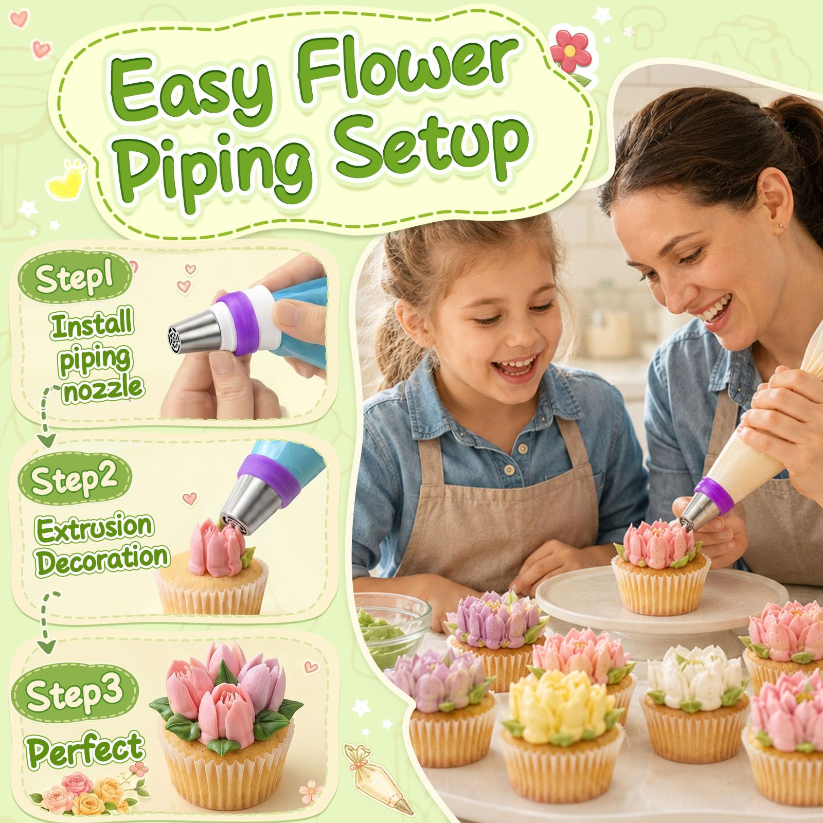Suuker 27 Pieces Russian Piping Tips Set