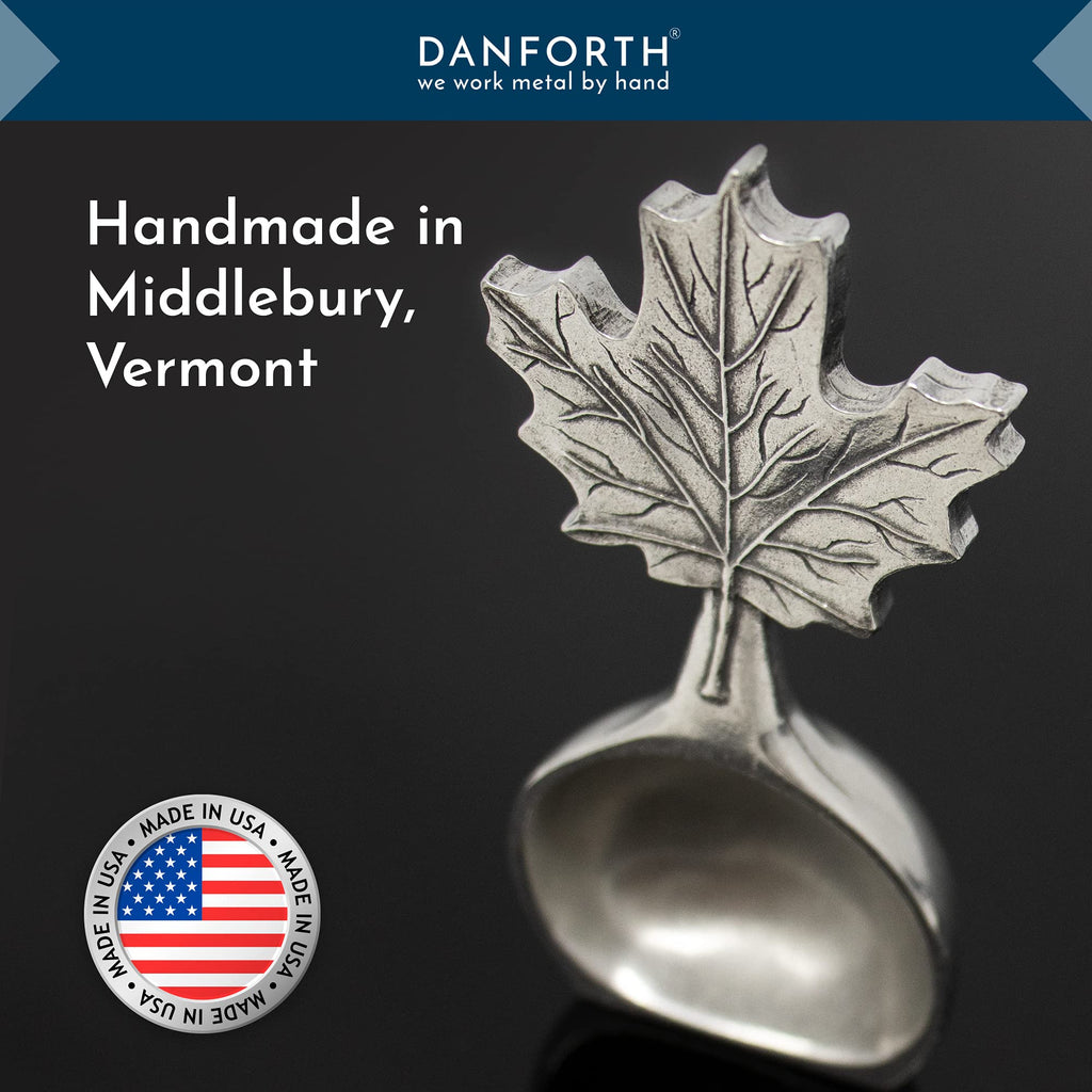 Danforth Maple Leaf Coffee Scoop | Pewter Handcrafted in USA
