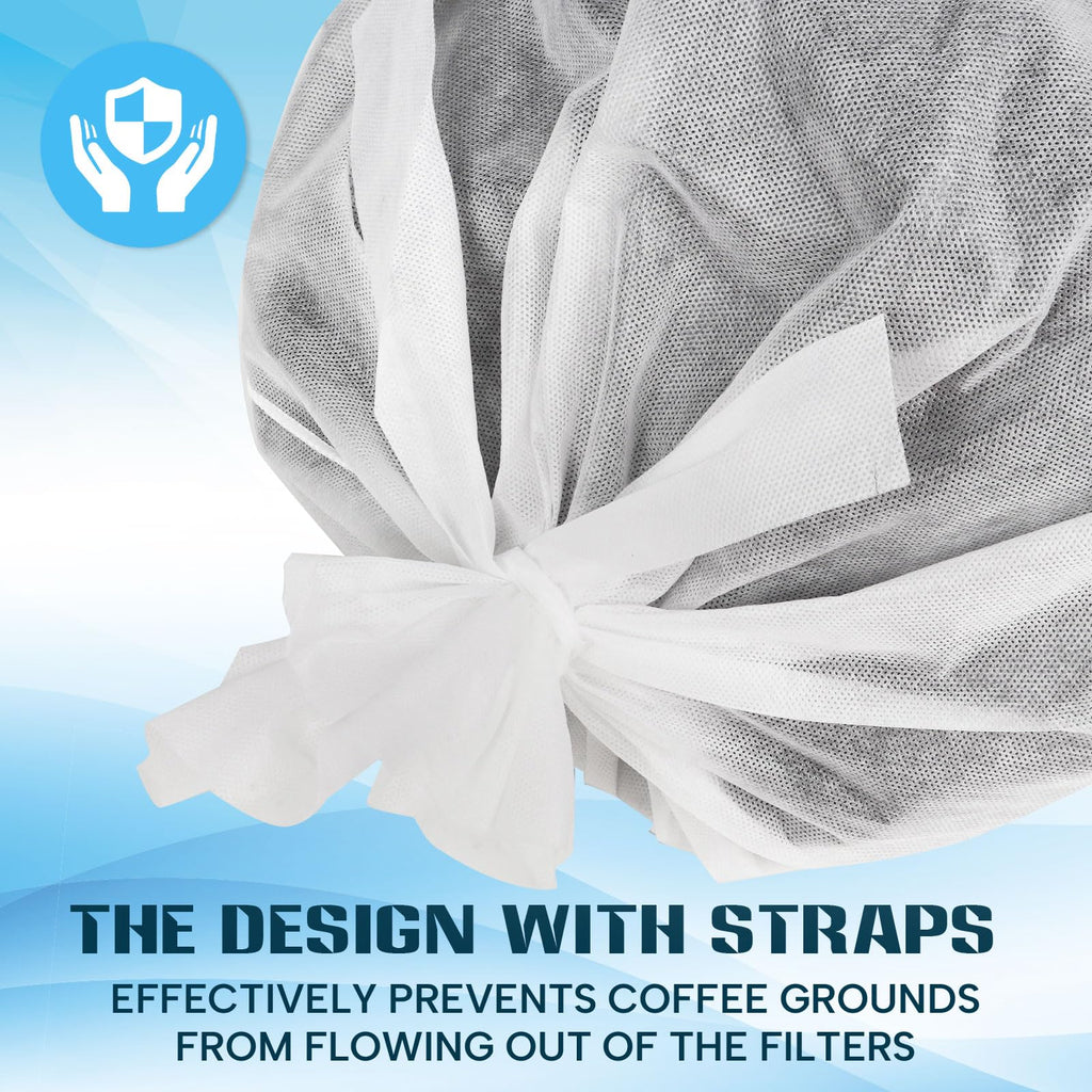 50 Piese Cold Brew Coffee Filters with Drawstring, 20" X 20" Commercial Cold Brew Bags for Commercial Model Cold Brew Coffee Makers and 5 Gallon Systems, Brew Up To 5 LBS Coffee