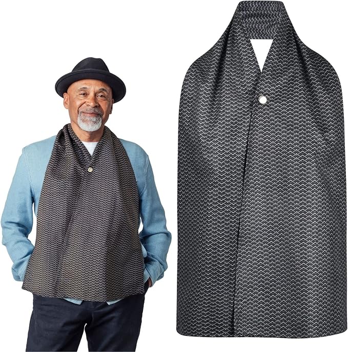 Adult Bib Scarf - Dignified Alternative to Bibs | Washable and Reusable Clothing Protectors for Eating
