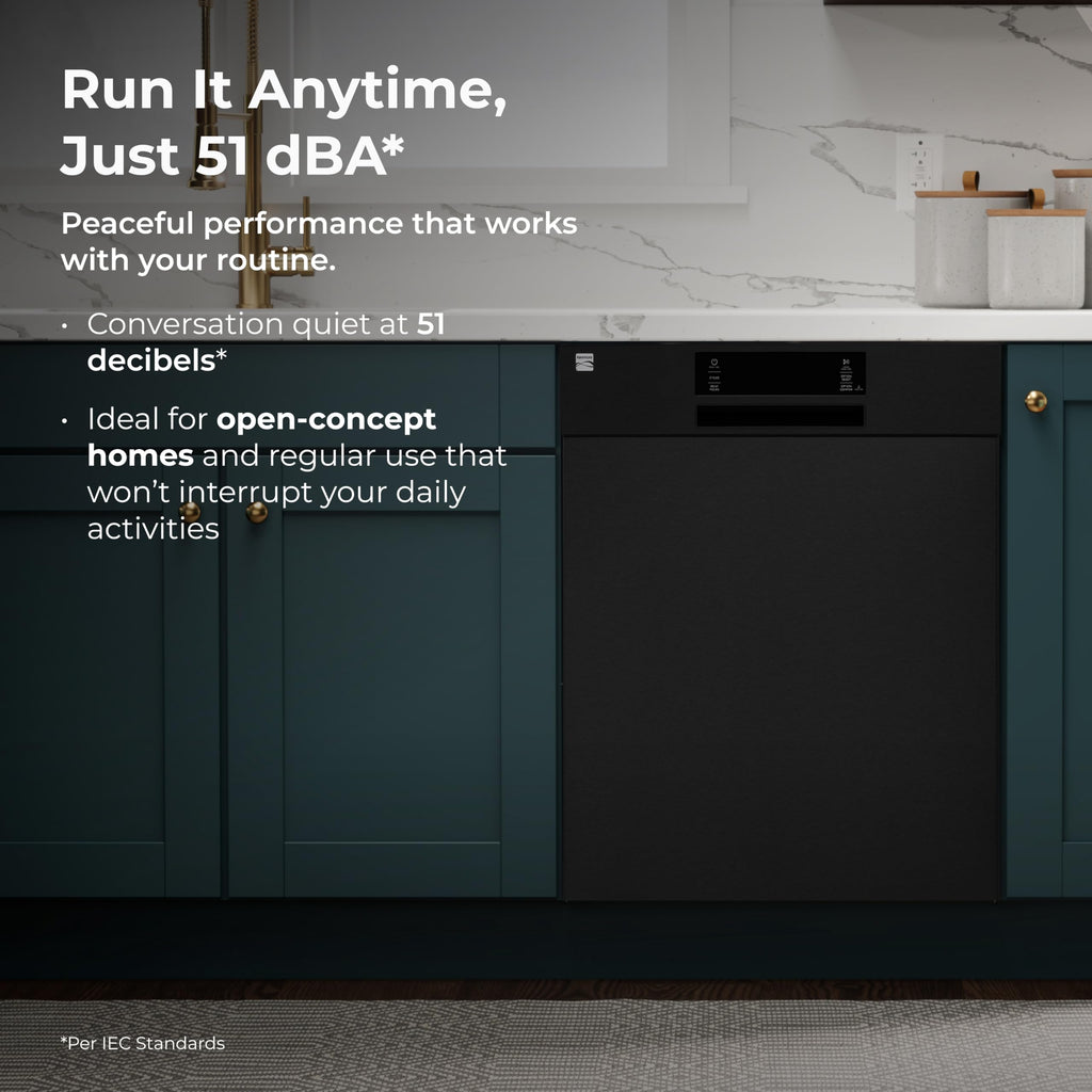 Kenmore 24" Built-In Dishwasher - Black
