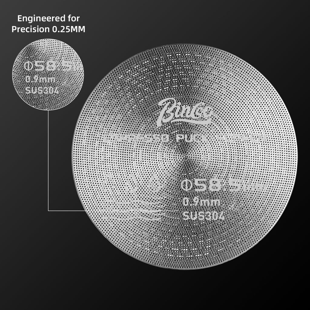 58.5mm Puck Screen - Metal Espresso Puck Screen Reusable Coffee Filter for Espresso Portafilter Filter Basket 58.5mm Thickness 150μm (1pack, 58.5 mm)