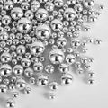 Kasvan Silver Pearl Sugar Sprinkles - Edible Candy Pearls 130g/4.58 Oz, Mix Size, Baking Cake Decorations, Ice Cream Toppings and Cookie Decorating, Wedding Party Chirstmas Supplies