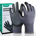 Kebada W5 Foam Nitrile Coated Work Gloves for Men & Women, 12 Pairs