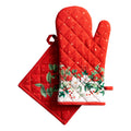 Maison d' Hermine 100% Cotton Oven Mitt & Pot Holder Set (7.5"x13" & 8"x8")