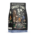Bones Coffee Company S'morey Time Flavored Coffee - Medium Roast - Ground or Whole Bean - Low-Acid Arabica Coffee Beans - Balanced S'mores and Graham Cracker Flavor - 12 Oz