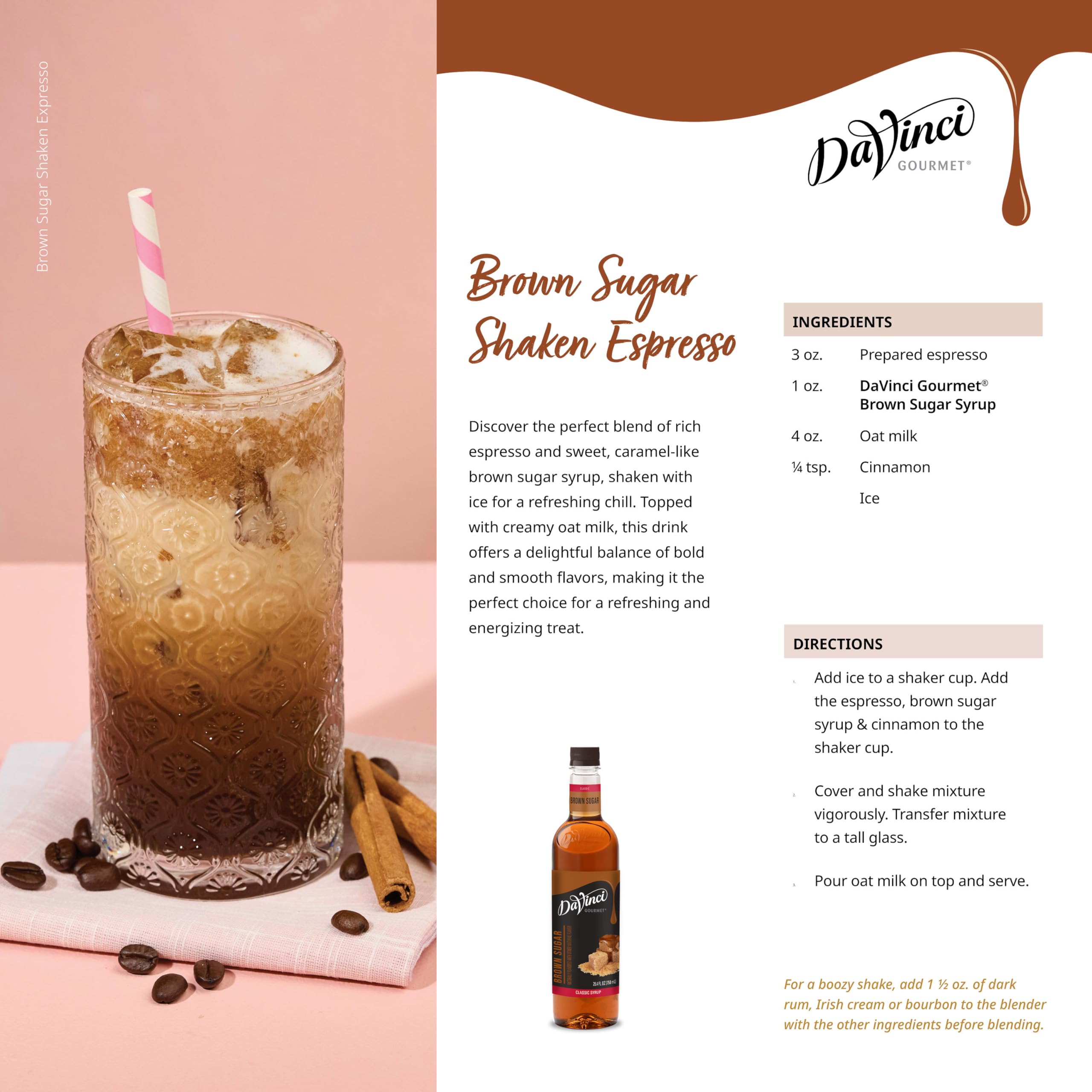 DaVinci Gourmet Brown Sugar Syrup, 25.4 Fluid Ounces (Pack of 1)