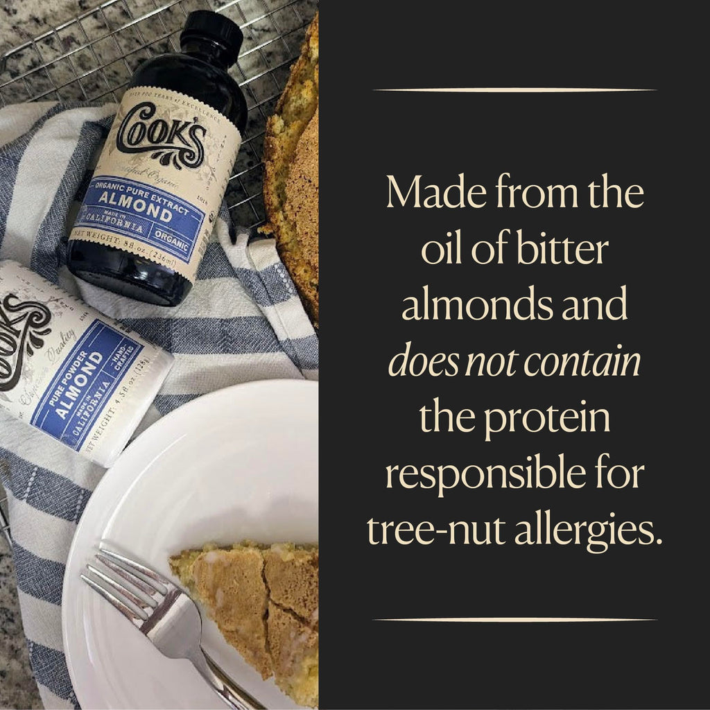 Cook's Pure Almond Extract for Baking & Cooking, Nut-Free, 16 oz