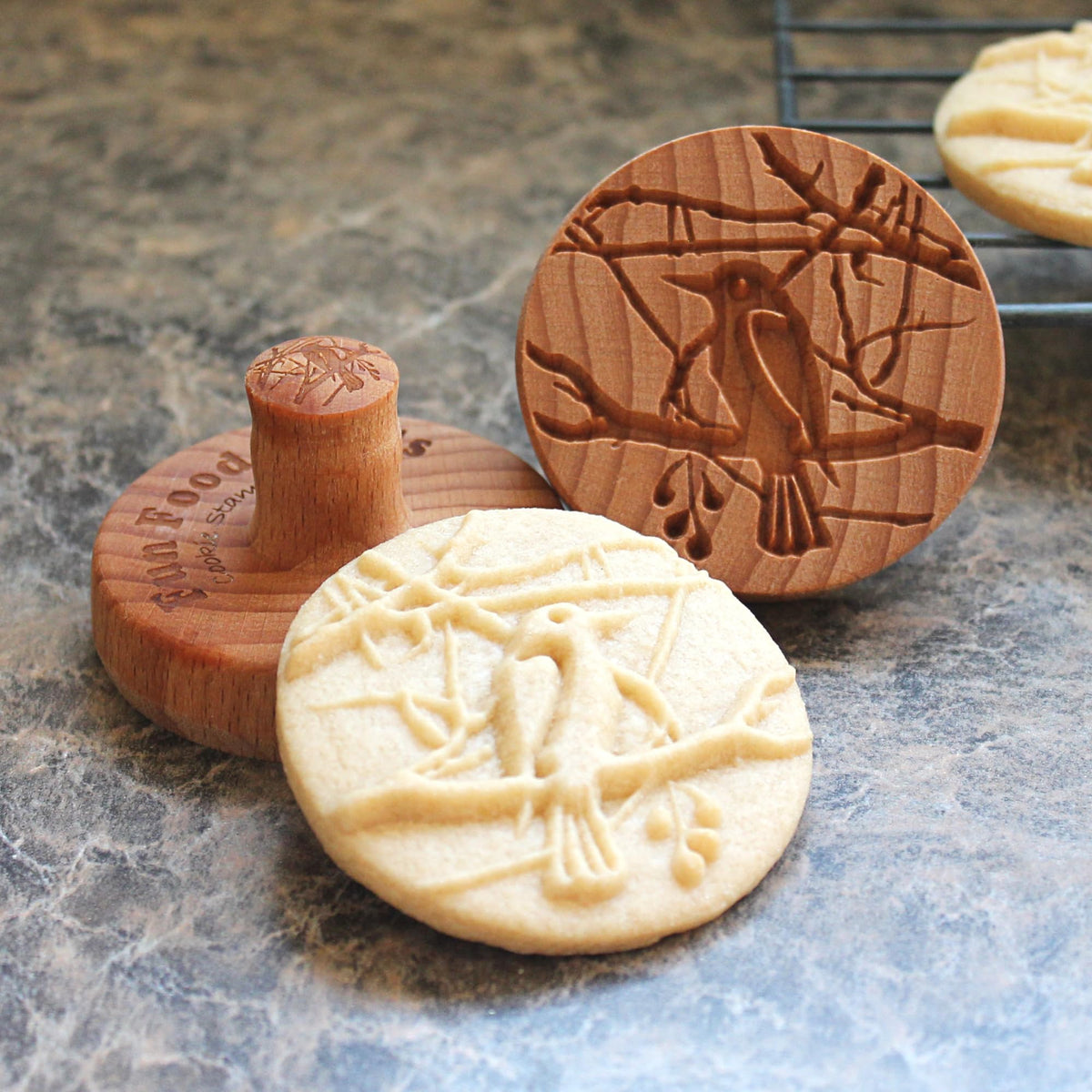 Fun Food Tools, Wood Cookie Stamp, 2.5 Inch (Chartres Cathedral CS-056)