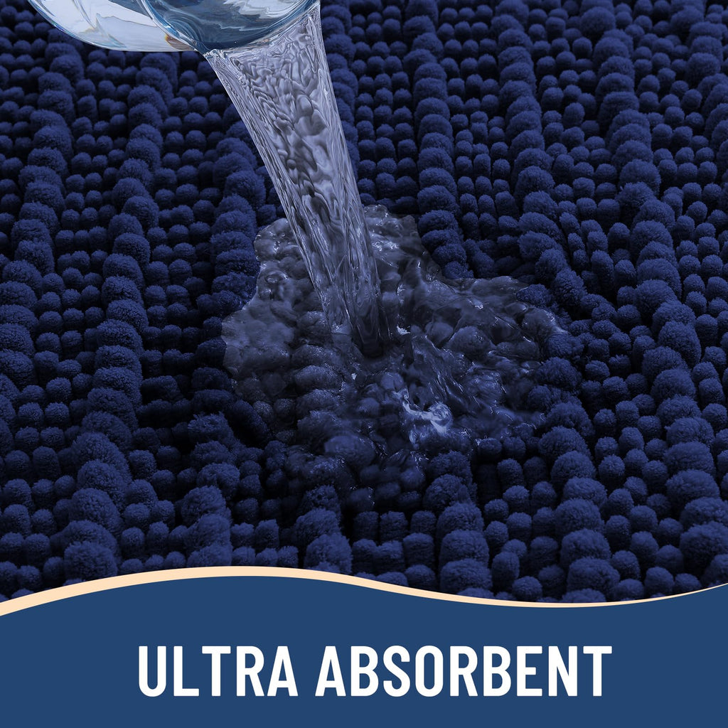 Arotive Bathroom Rugs Mat 54x24, Soft Absorbent Chenille Shaggy Bath Mat