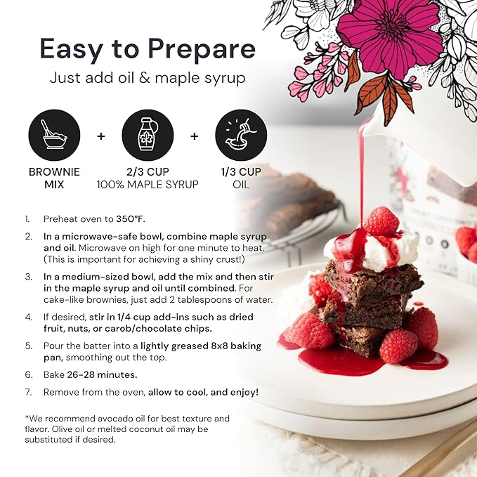 eat G.A.N.G.S.T.E.R. Chewy Choconot Brownie Mix - Allergy-Friendly Baking Mix, Grain-Free, No Dairy, Nuts, Gluten, Dairy - For Paleo & AIP Diets, Try with Chocolate or Carob Chips & Nut Butters