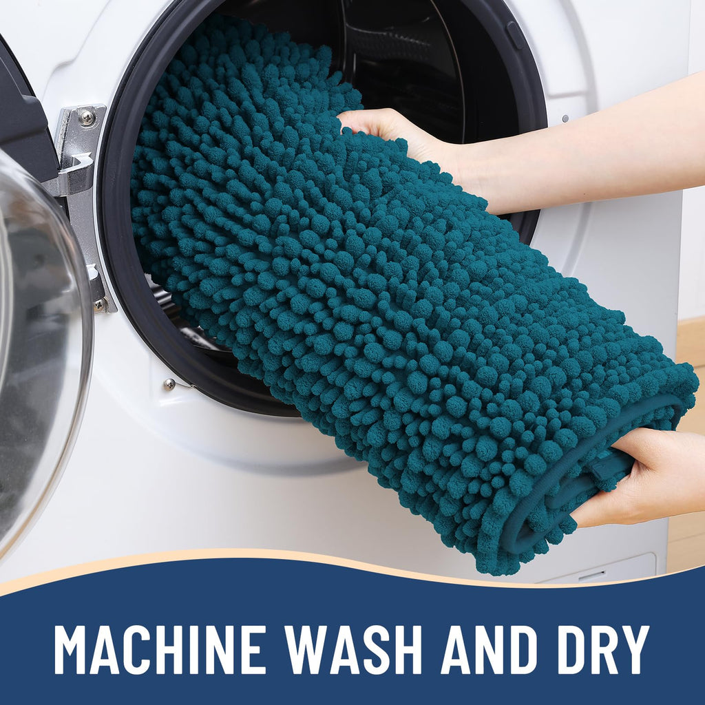 Arotive Bathroom Rugs Mat 47x24, Soft Absorbent Chenille Shaggy Bath Mat