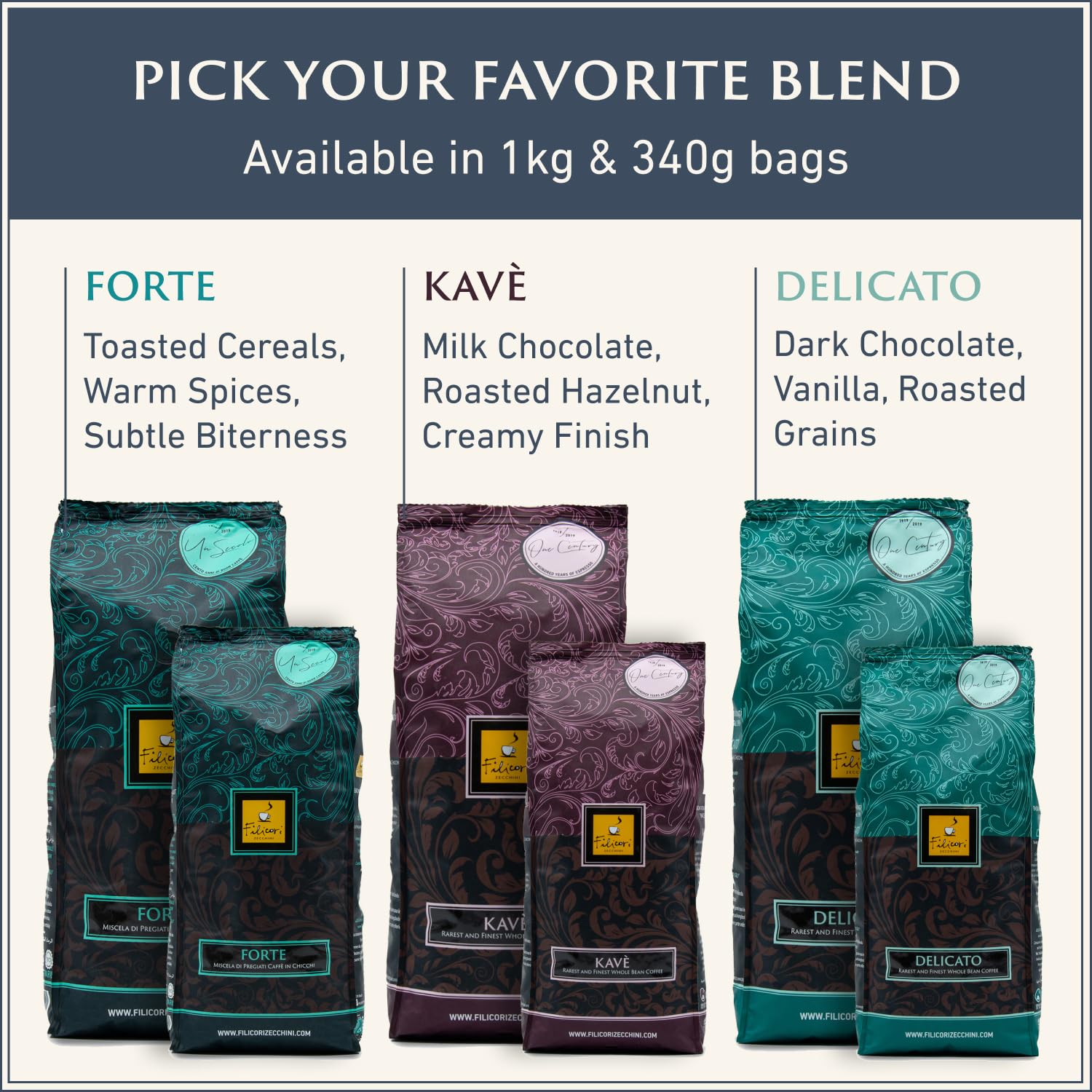Italian Espresso Beans, Medium Roast Arabica Robusta, Whole Bean Coffee