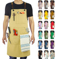 Stenffy Kitchen Apron, Work Apron, Canvas Apron, Amber